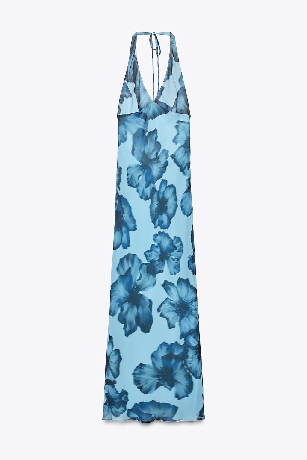 Dolga obleka z vzorcem Zara, 39,95 €