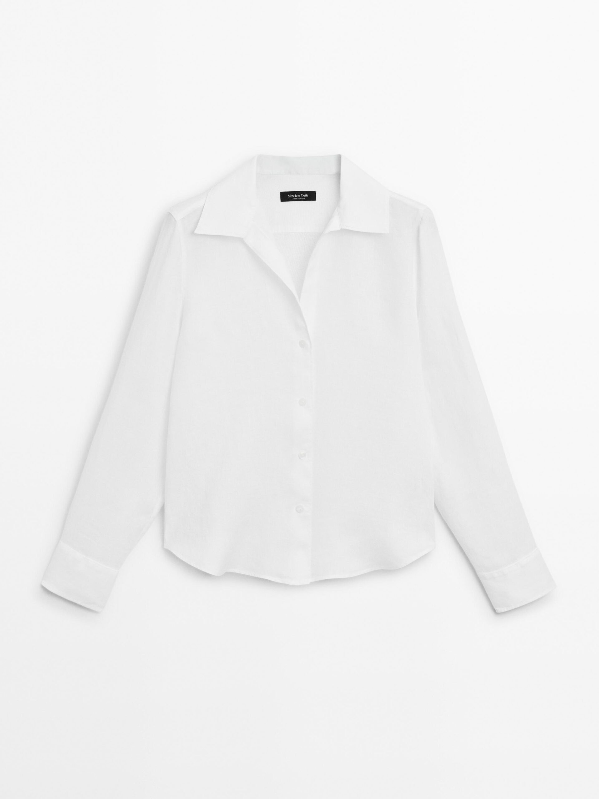 Lanena srajca z ovratnikom Massimo Dutti, 59,95 €