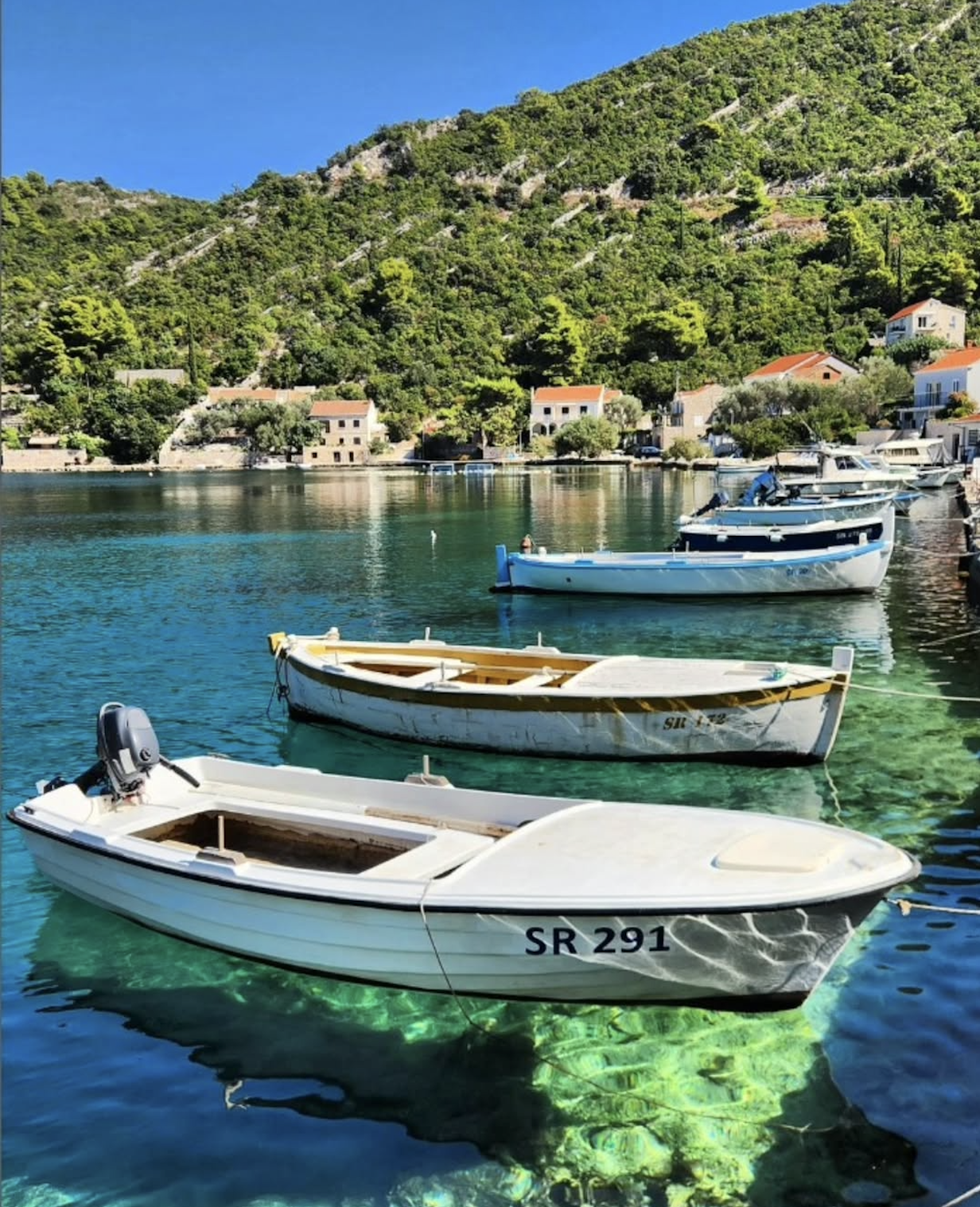 Otok Mljet, čolni, apartmaji