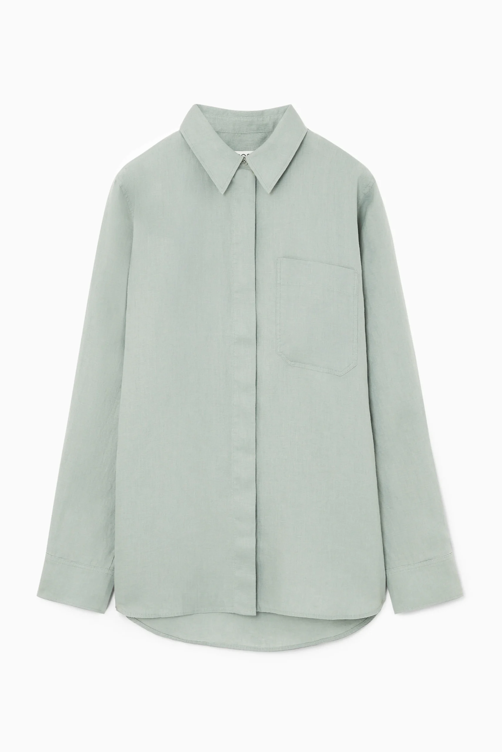 Zelena lanena srajca COS, 79 €