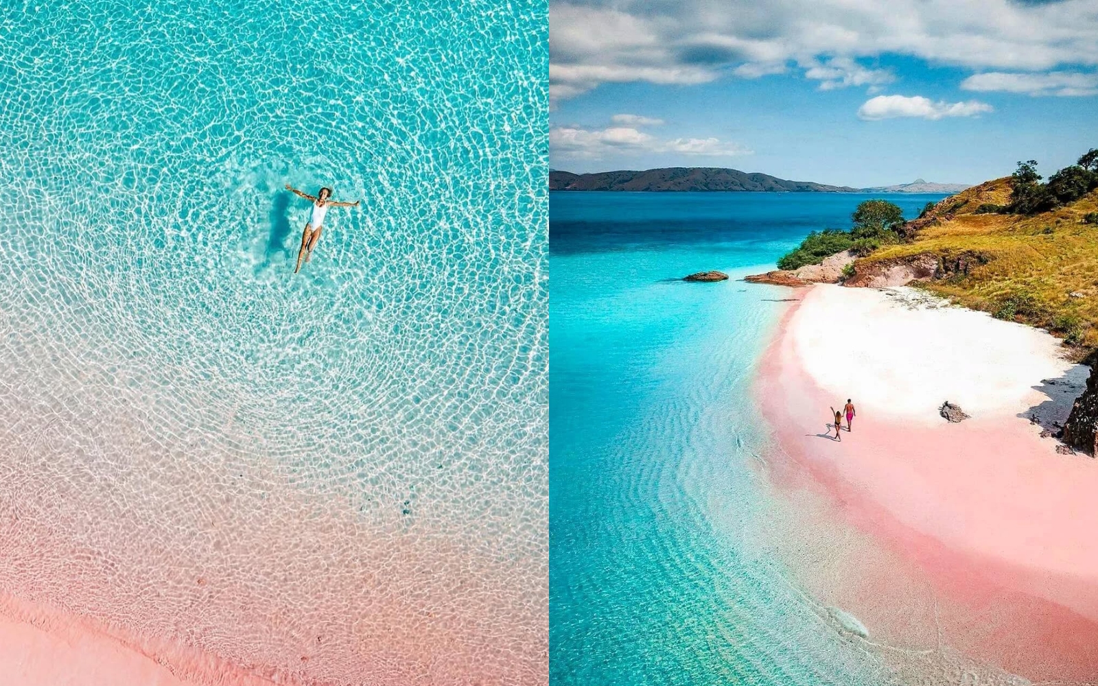 Sanjska plaža z rožnatim peskom, ki se ji ne boste mogli upreti