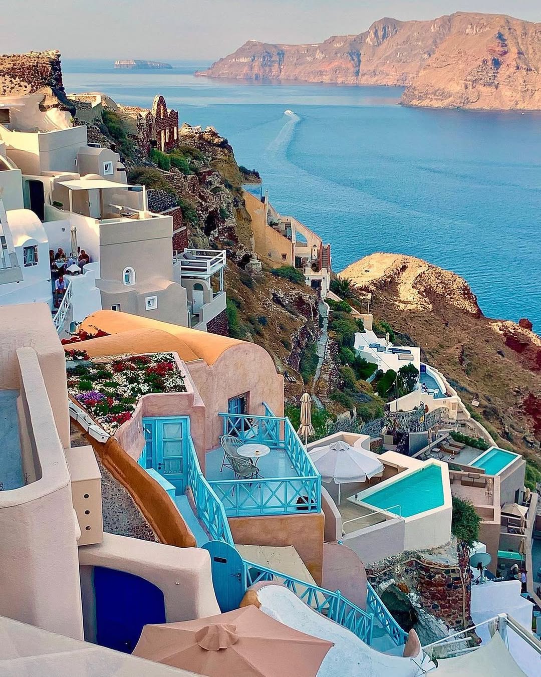 Santorini, Grčija, počitnice