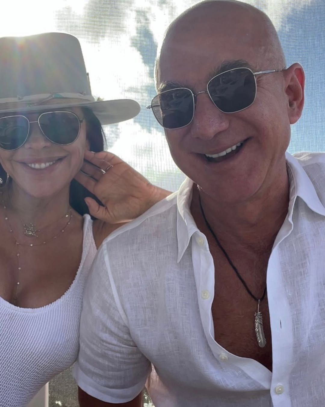 Jeff Bezos in Lauren Sanchez