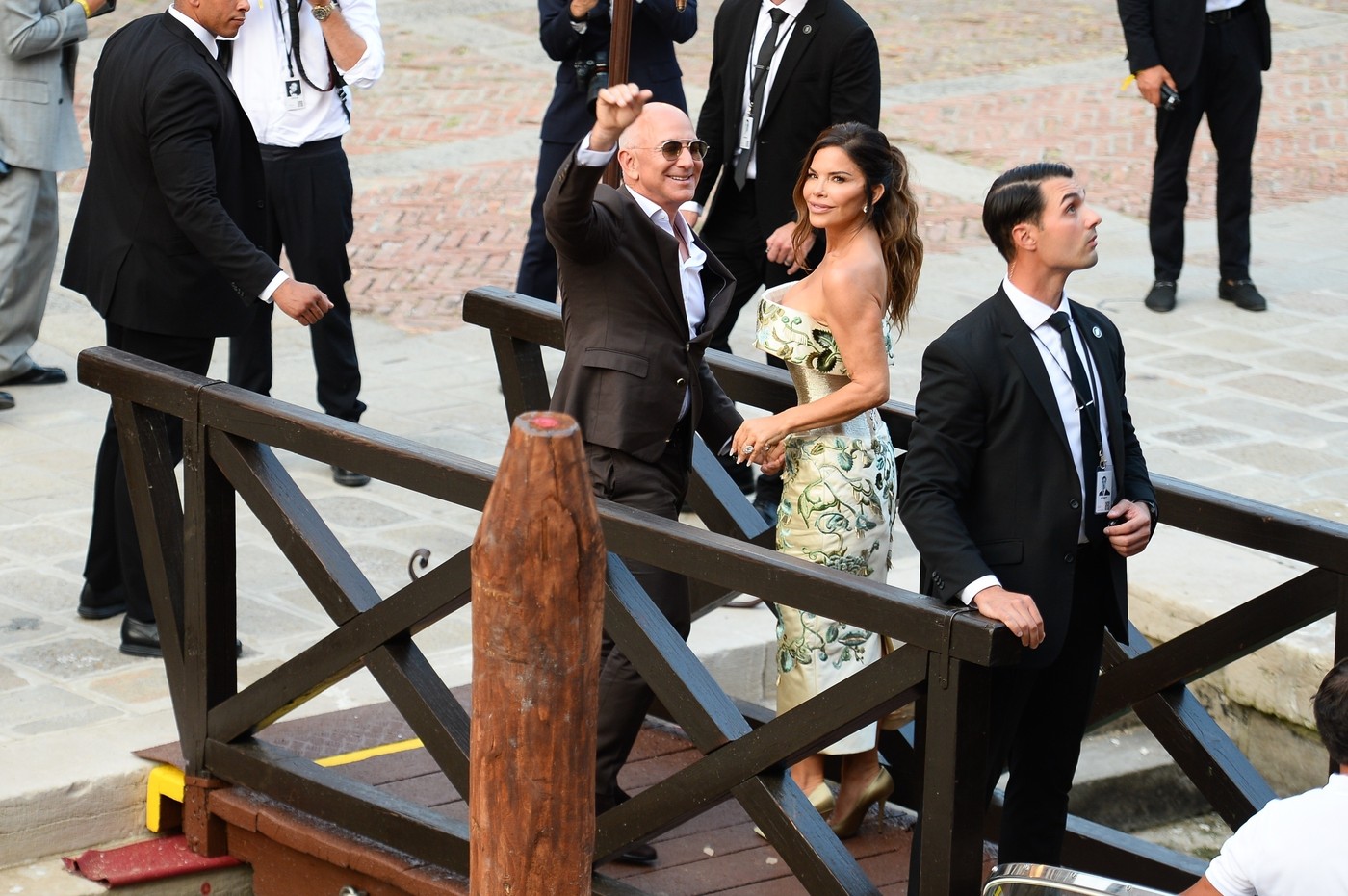 Jeff Bezos in Lauren Sanchez
