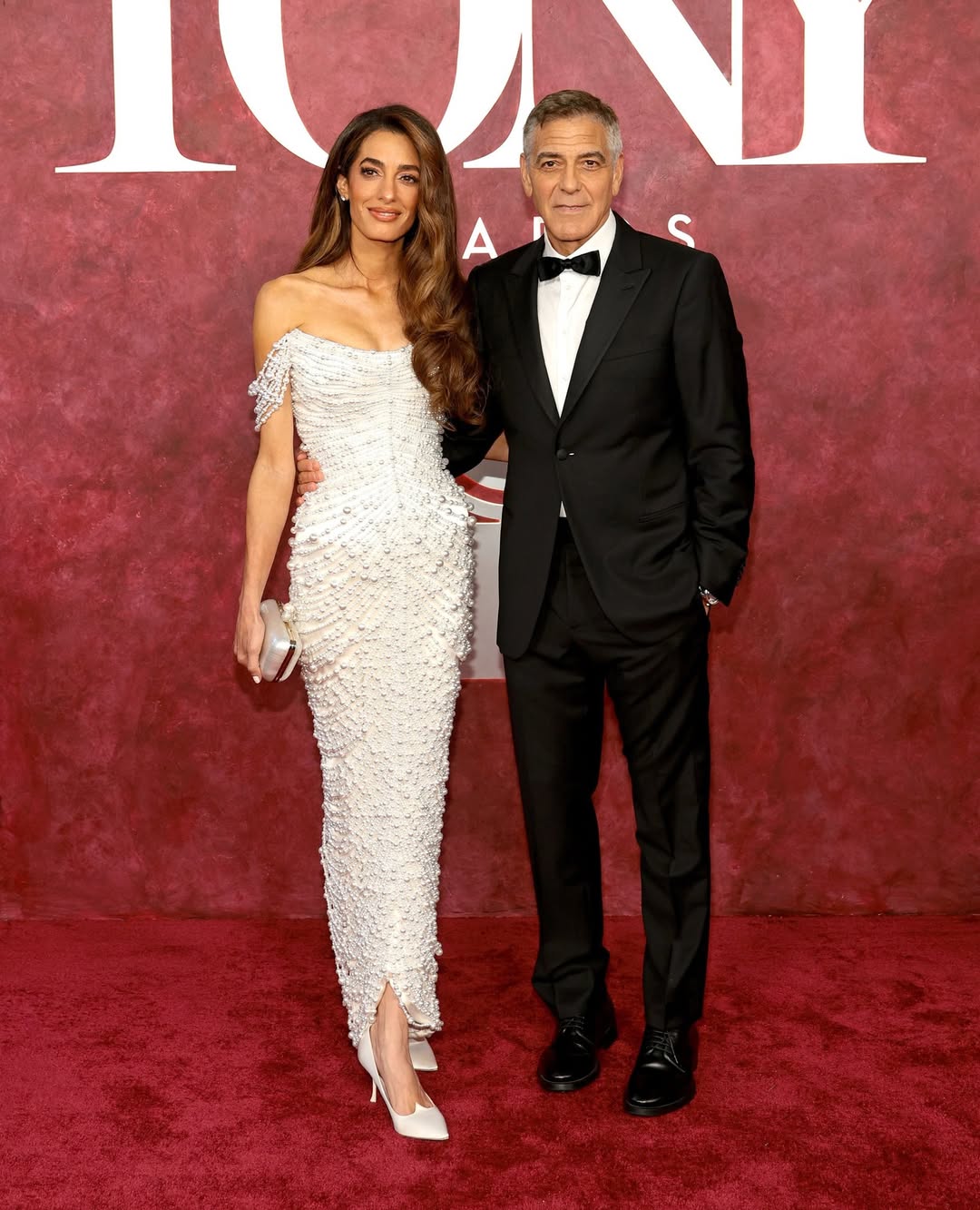 George in Amal Clooney