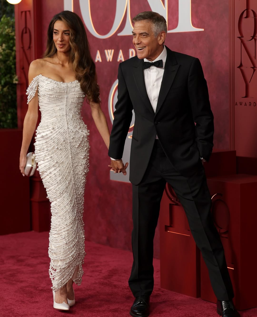 George in Amal Clooney
