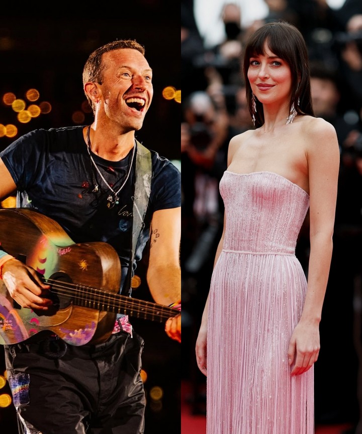 Dakota Johnson in Chris Martin