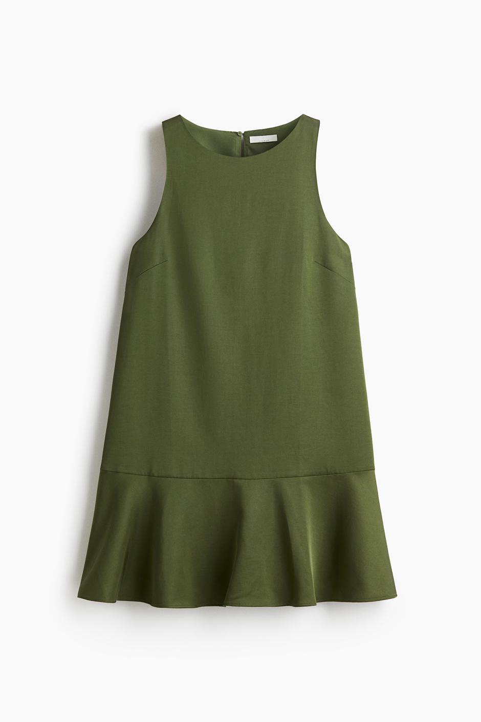 obleka z volančki iz H&M-a