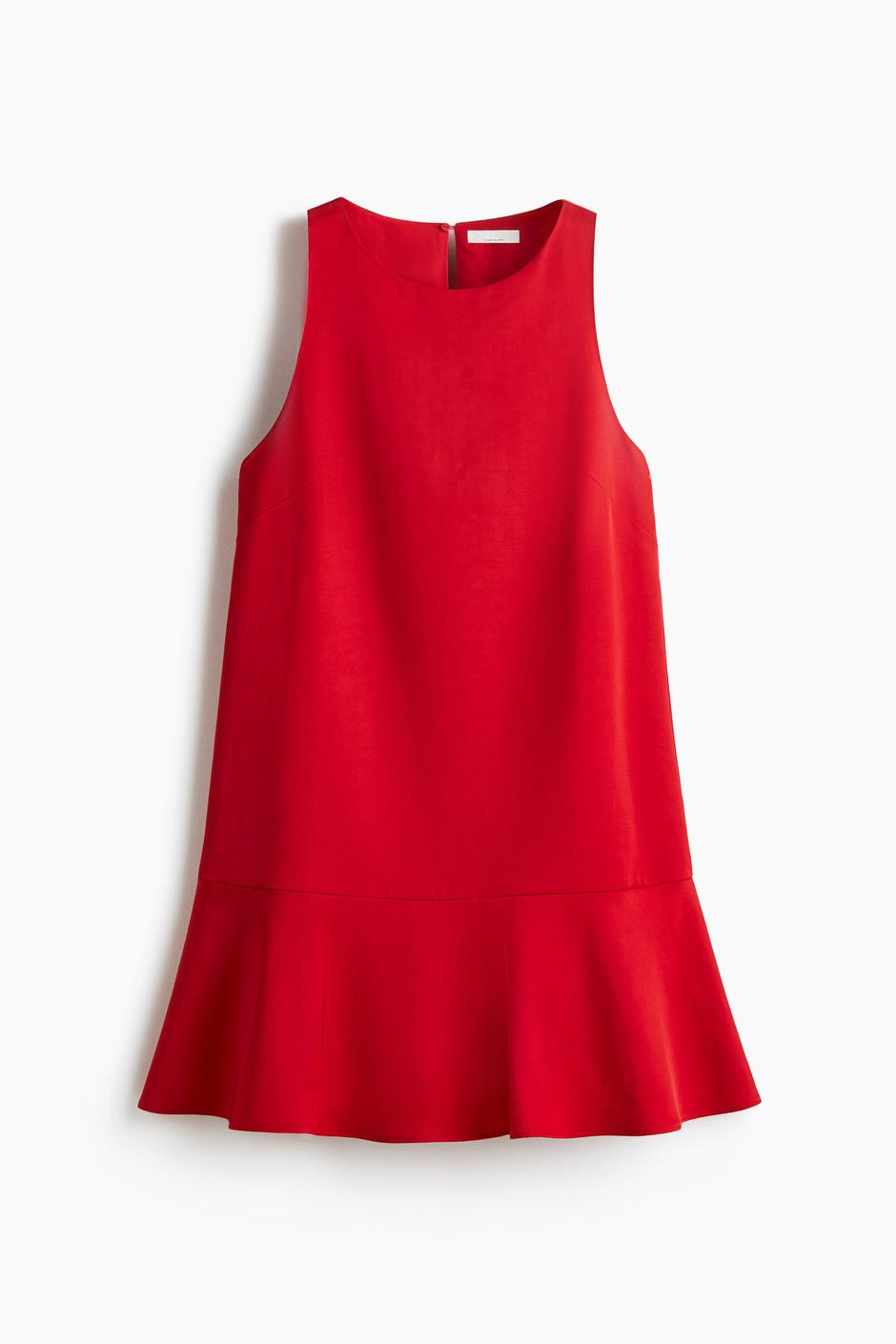 obleka z volančki iz H&M-a