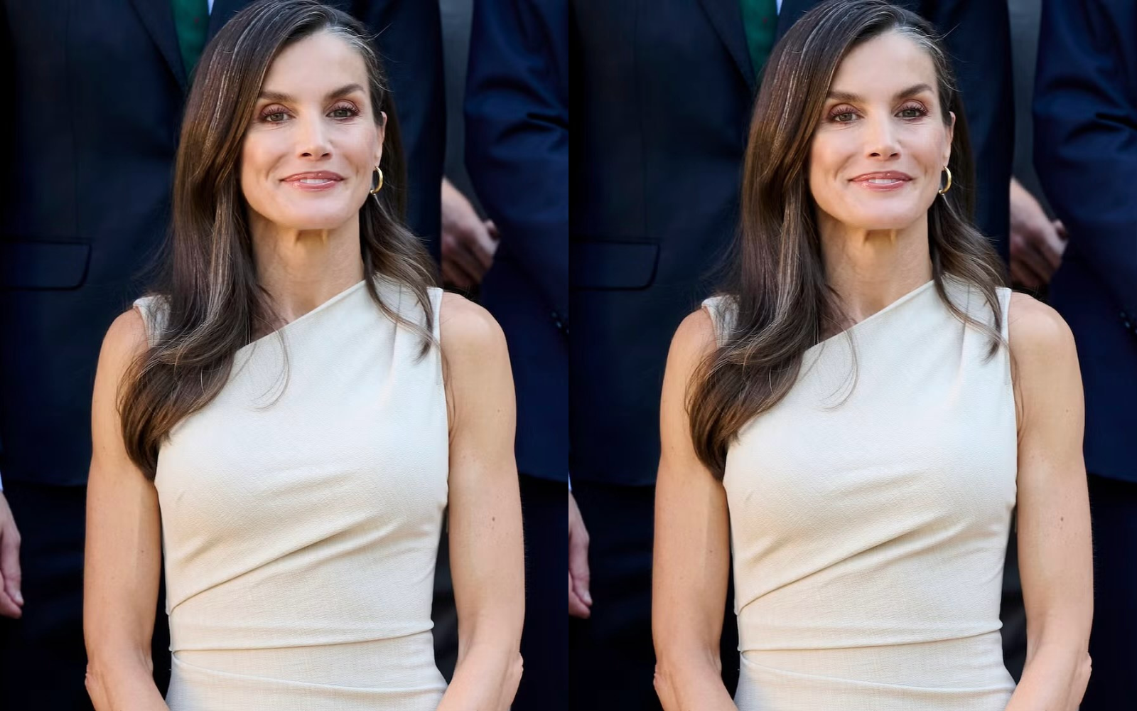 Španska kraljica Letizia zasijala v obleki, ki je  cenovno dostopna