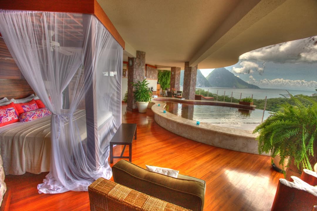 hotel Jade mountain na Karibih