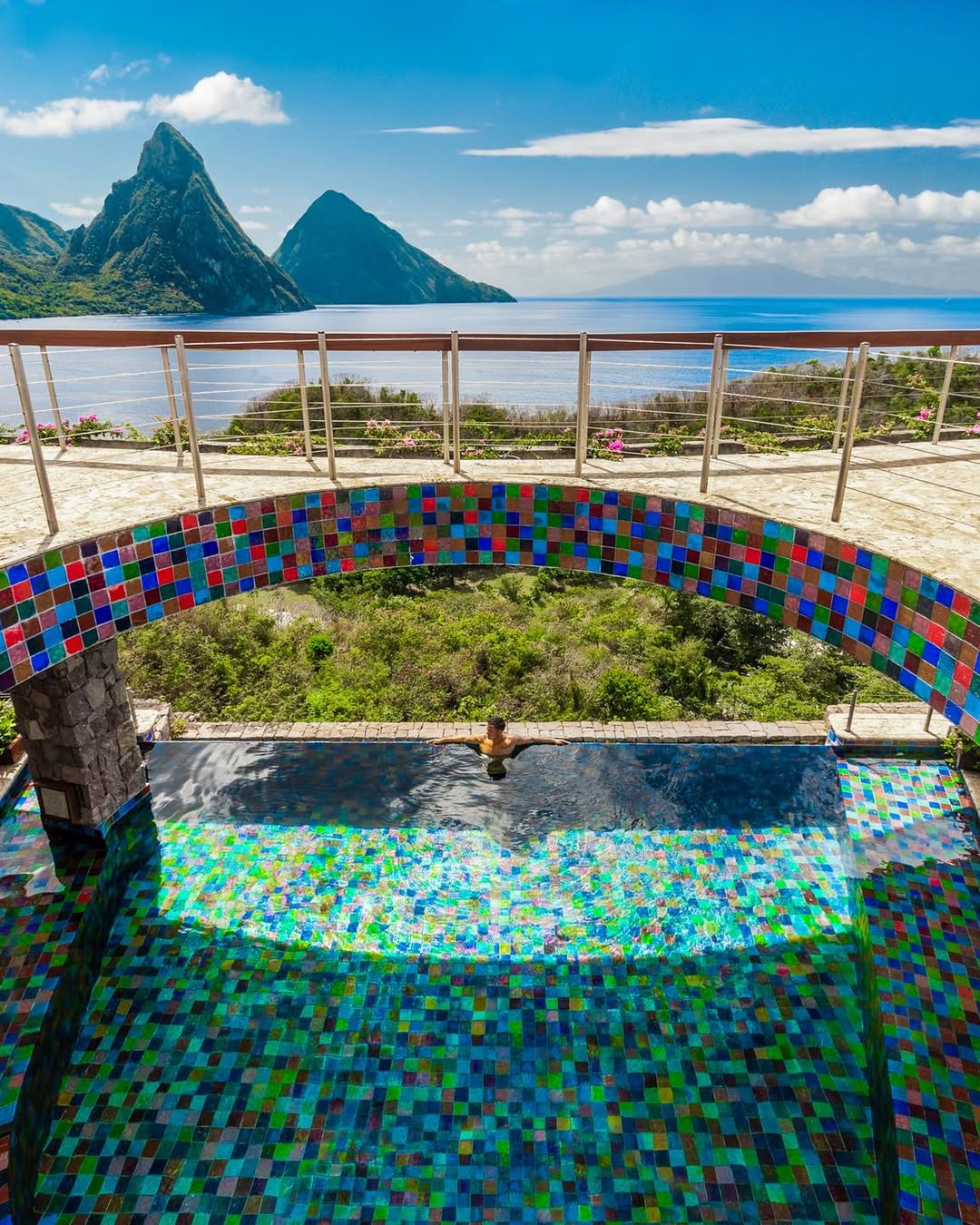 hotel Jade mountain na Karibih
