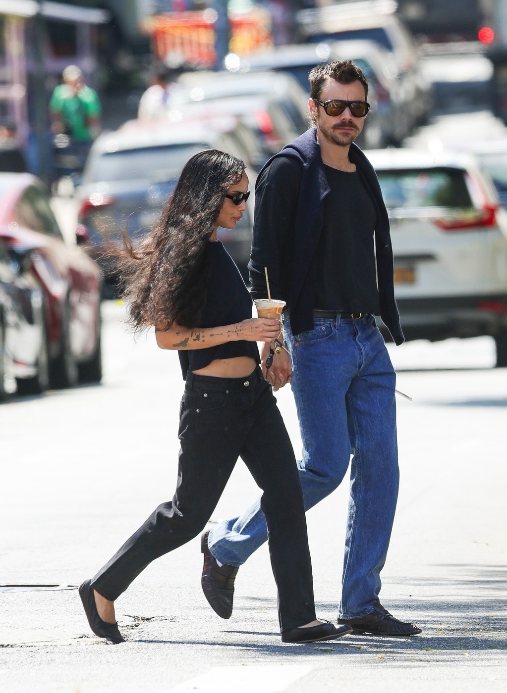 Harry Styles in Zoe Kravitz se sprehajata po ulicah New Yorka