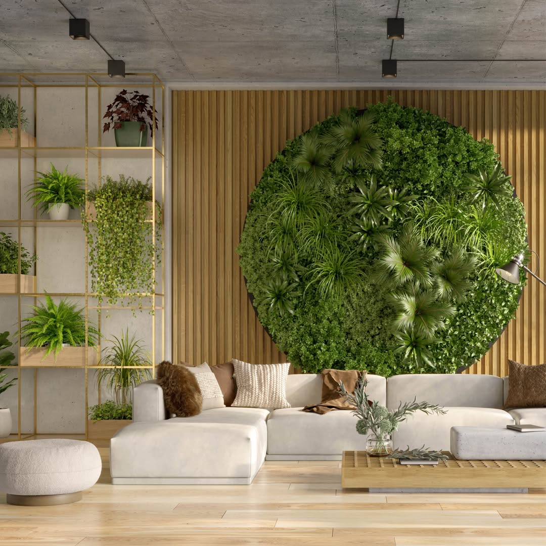 prostor z biofilnim notranjim oblikovanjem