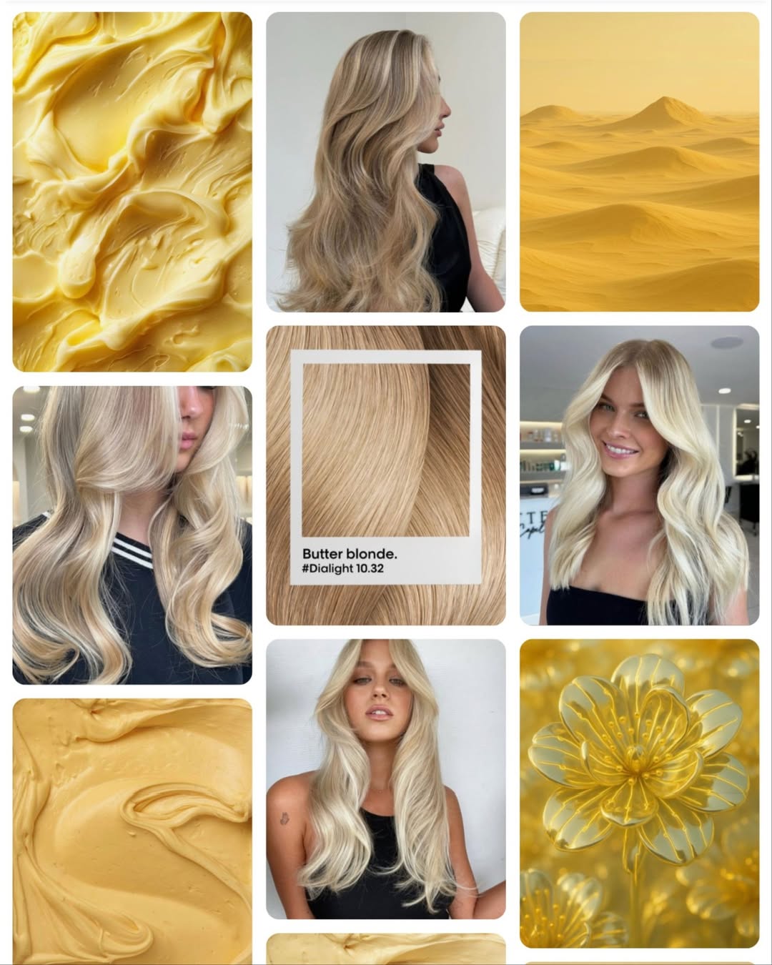 modno urejena ženska z lasmi v odtenku butter blonde