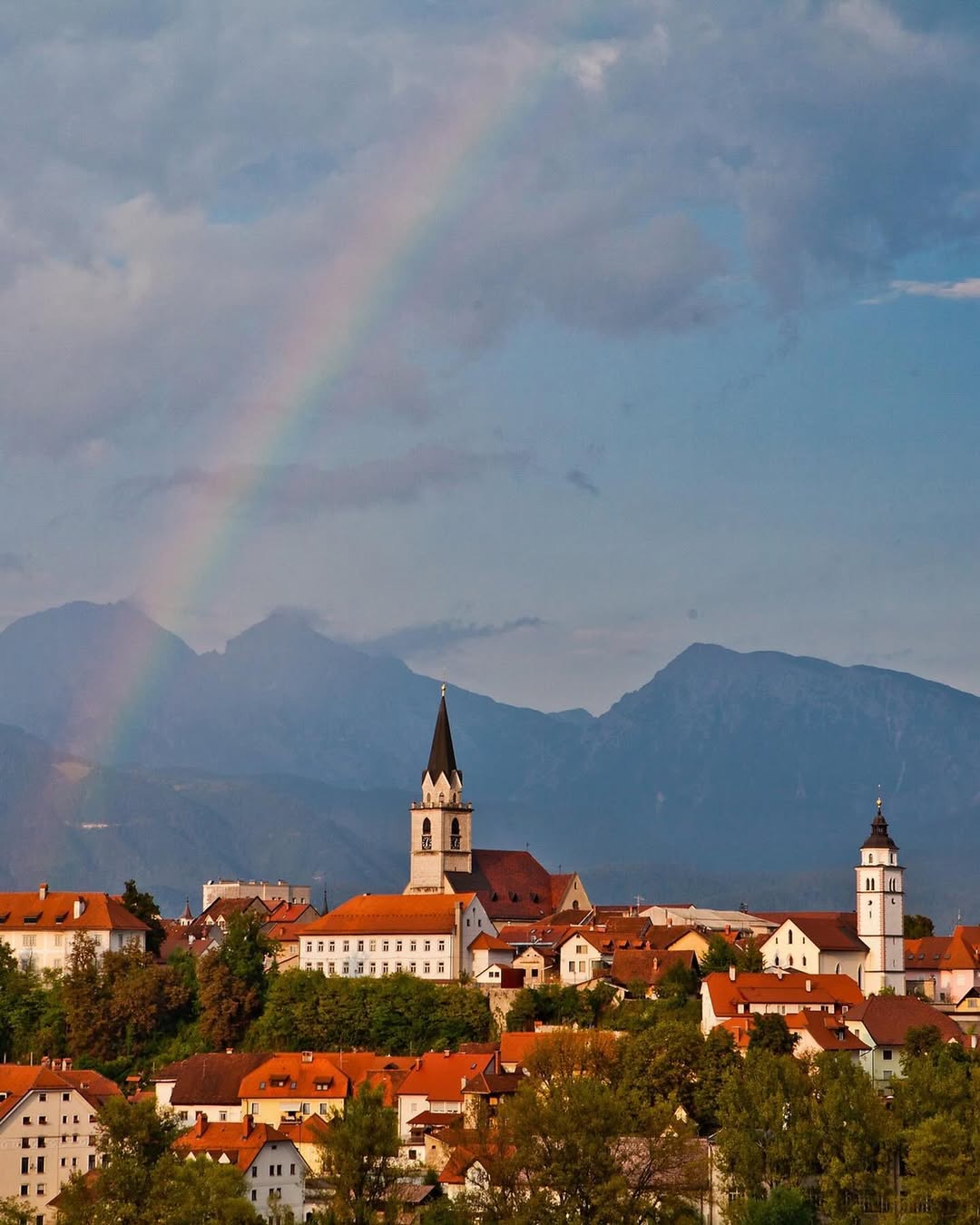 pogled na panoramo Kranja