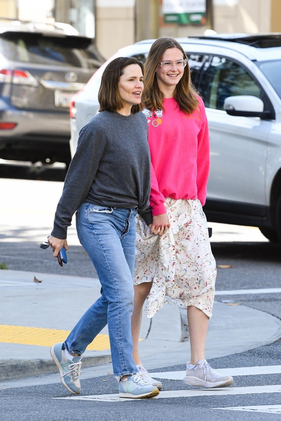 Violet Affleck in Jennifer Garner