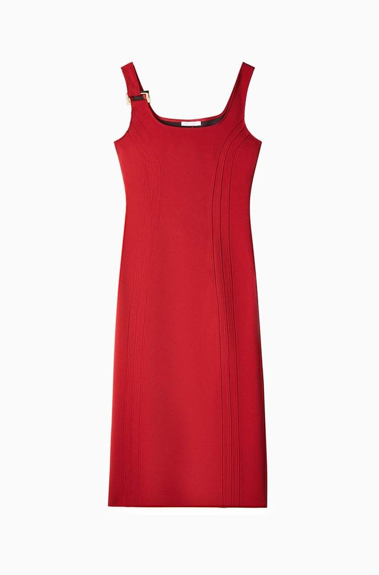 Rdeča praznična obleka