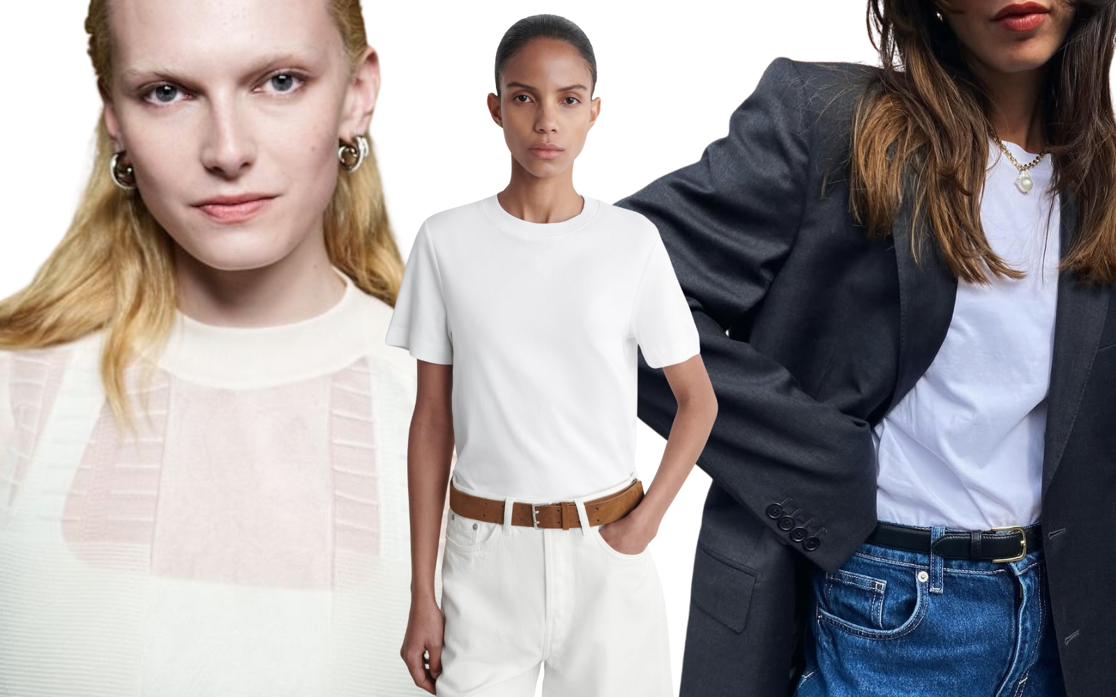 Kako nositi belo majico, da videz nikoli ne deluje dolgočasno?