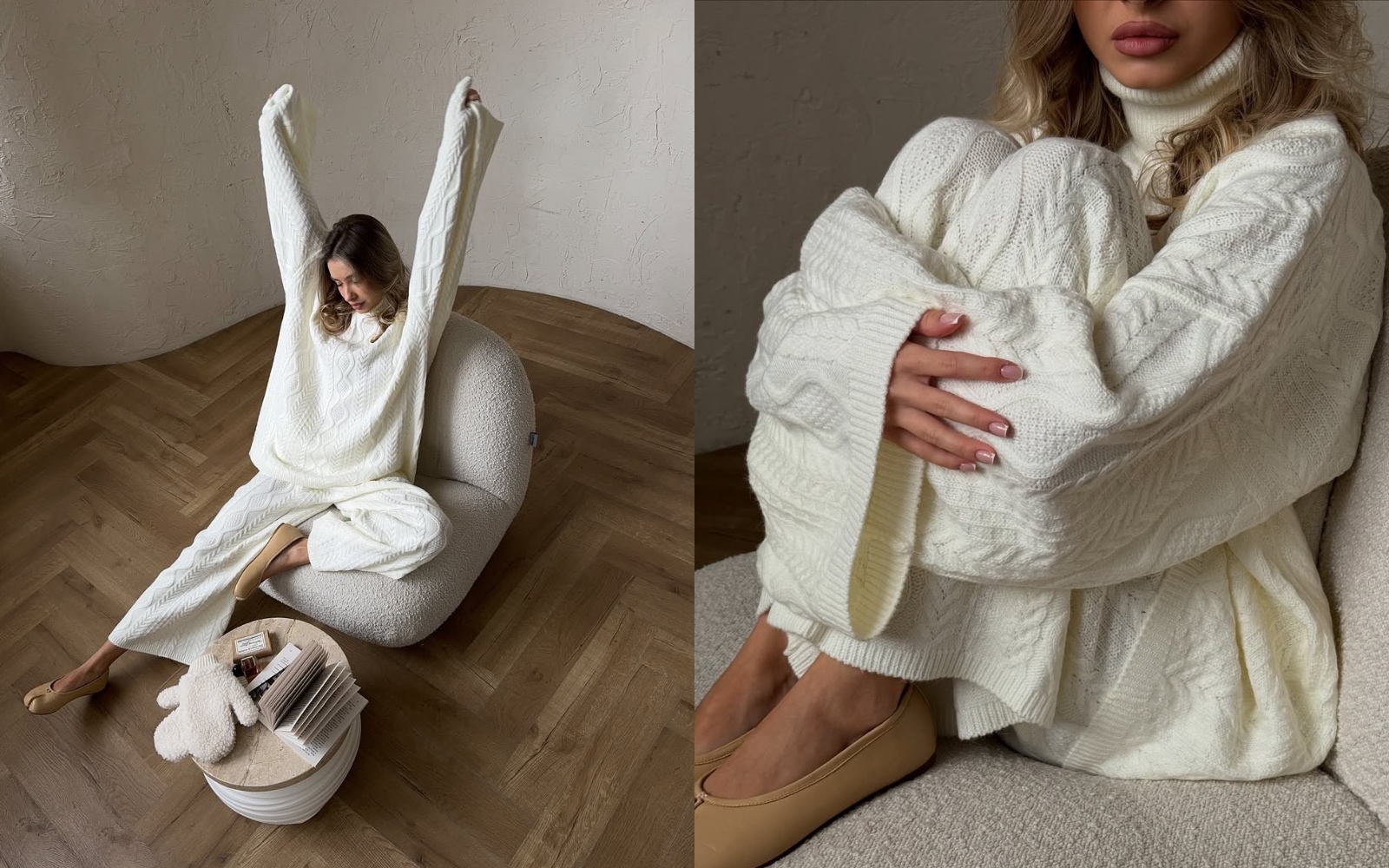 To so najlepši pleteni kompleti za najhladnejše zimske dni