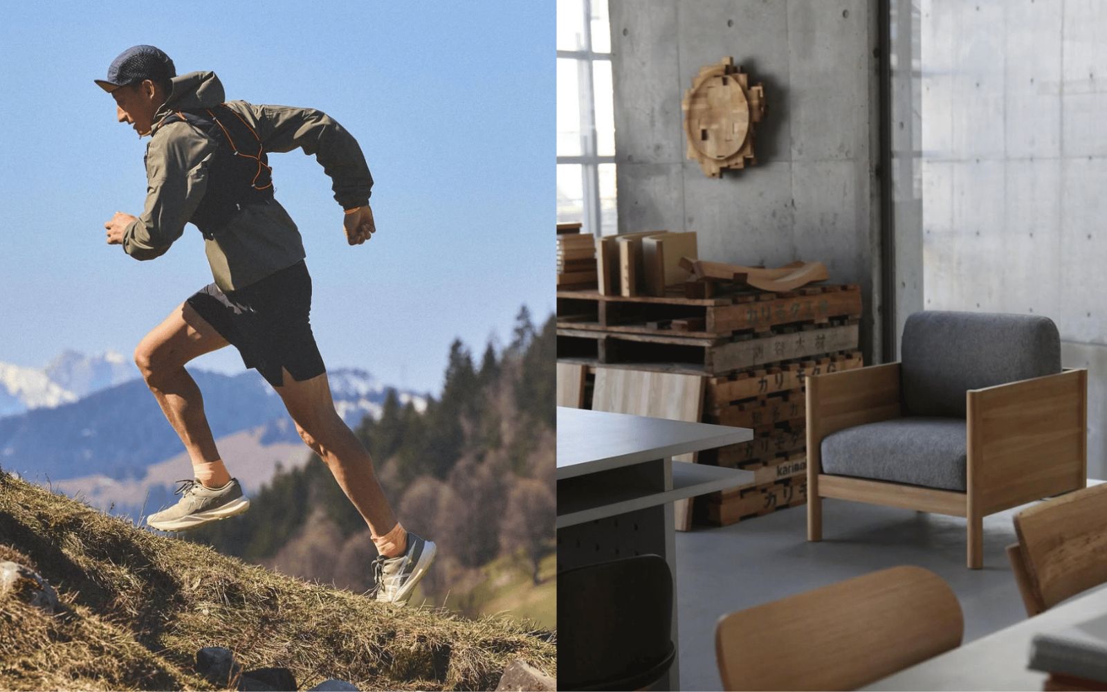 Karimoku in Asics: pohištvo iz odvečnega materiala