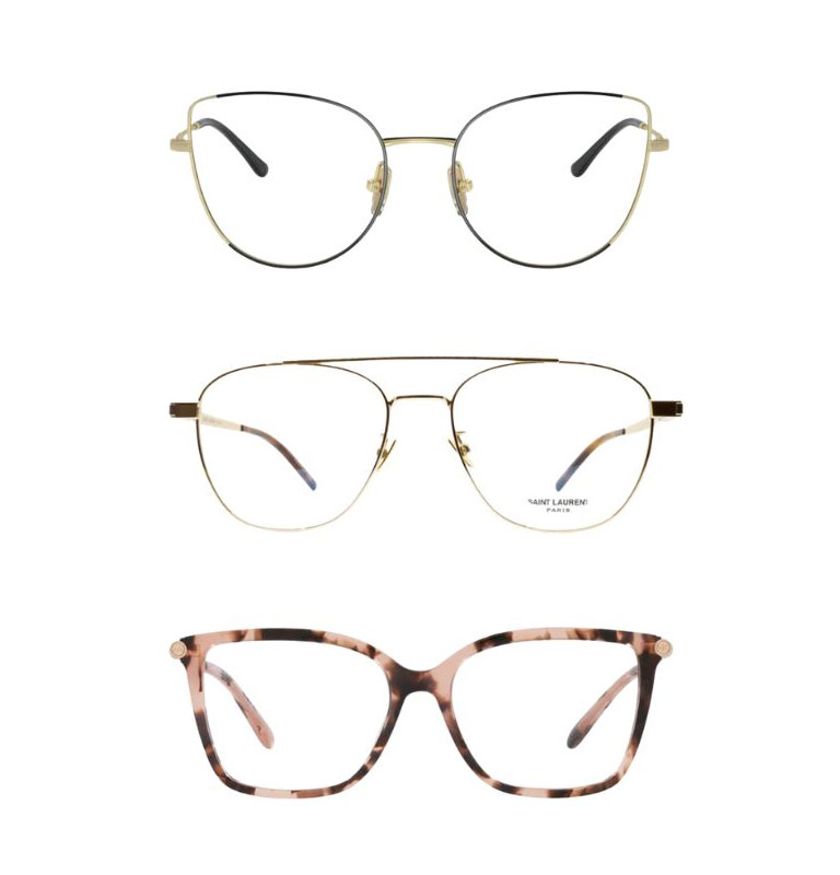 Vogue 119 €, Saint Laurent Paris 299 €, Michael Kors 119 €