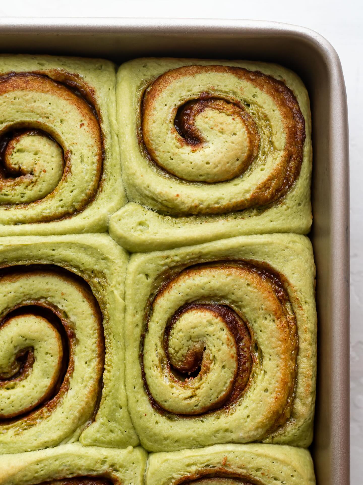 Matcha cimetove rolice