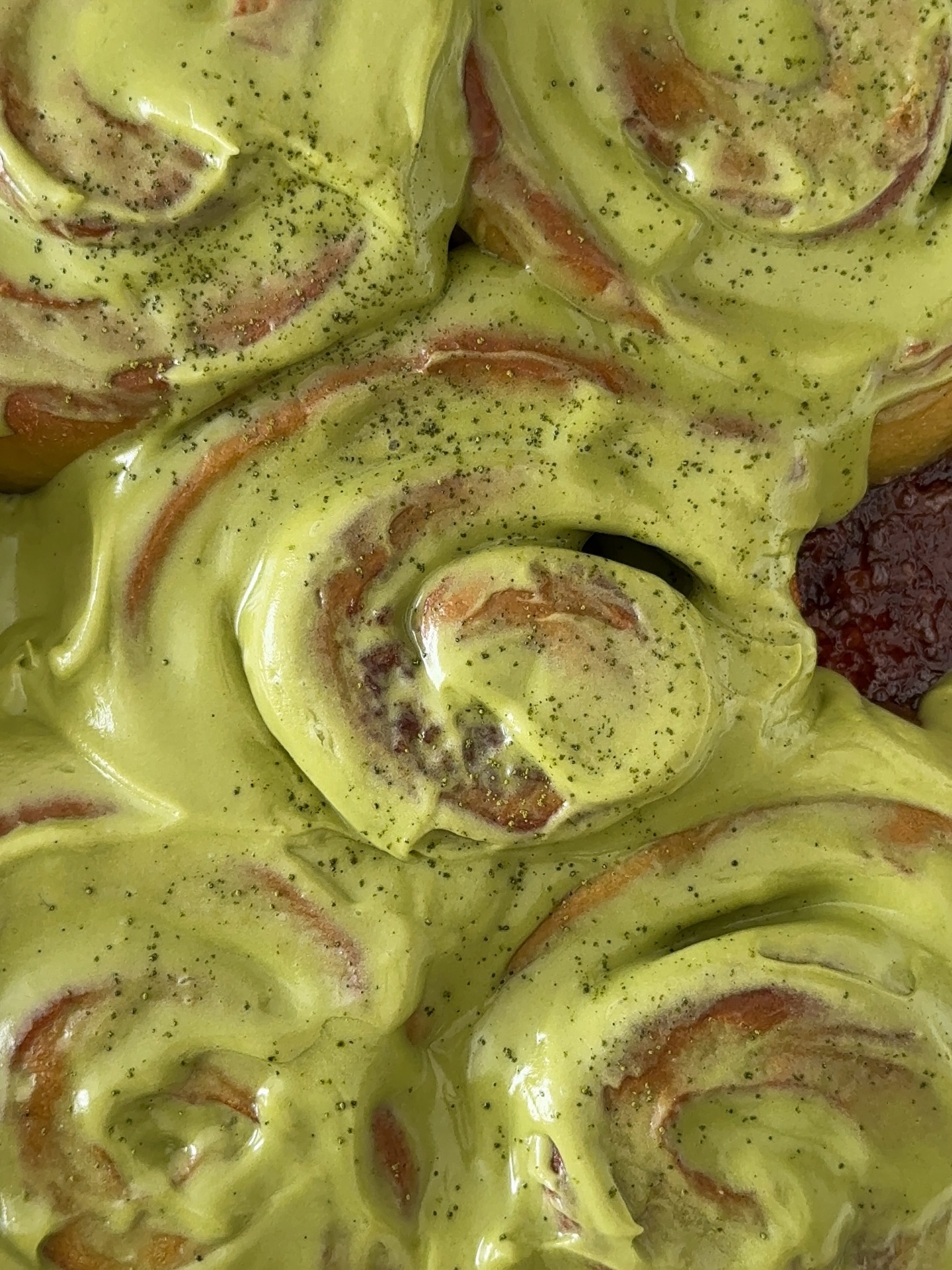 Matcha cimetove rolice