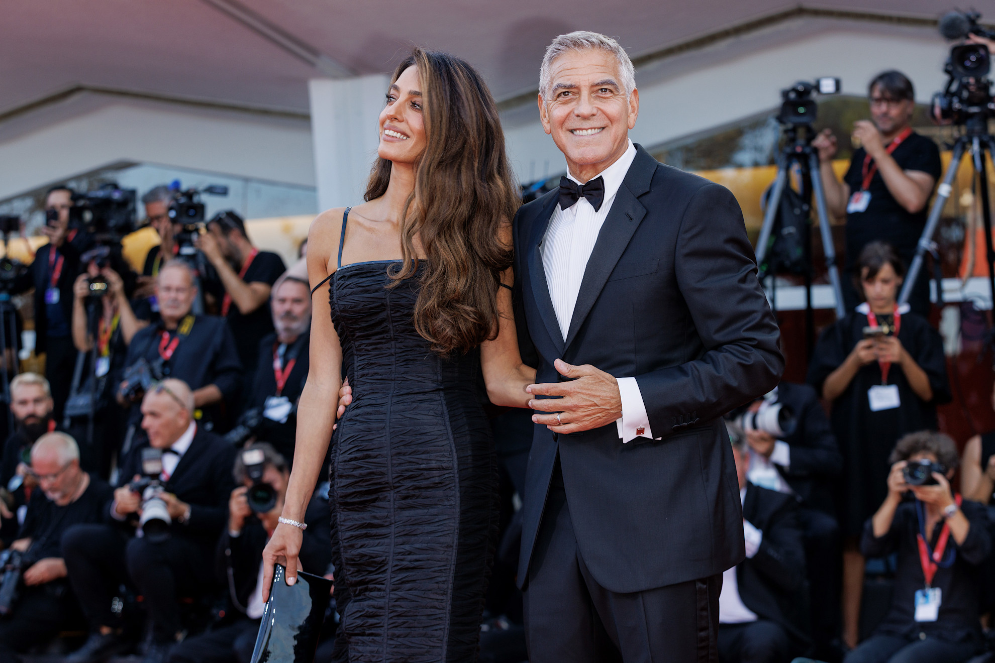 George in Amal Clooney